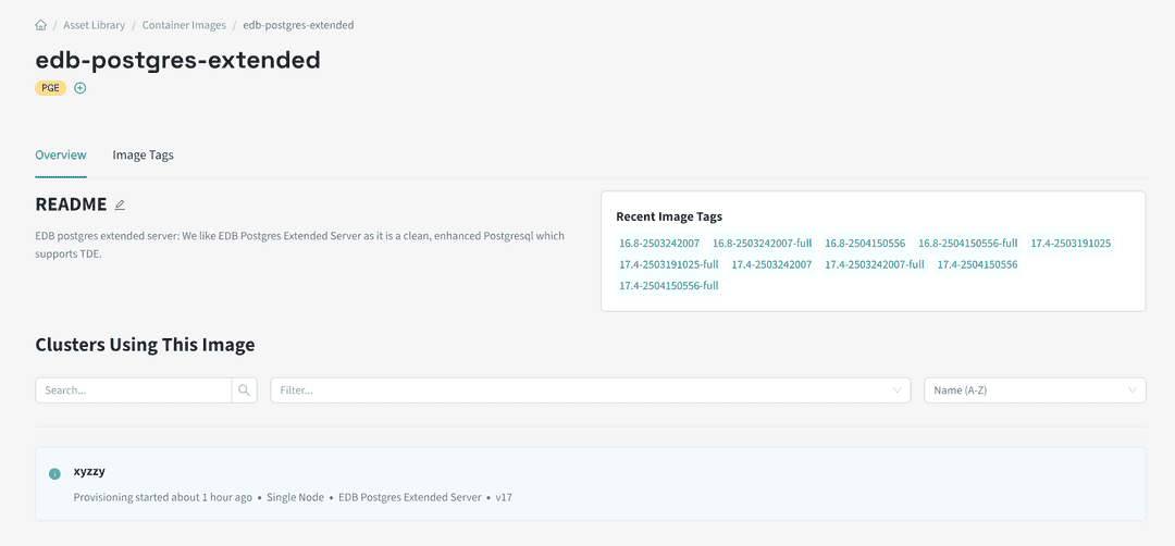 Image Details Page - Overview Tab